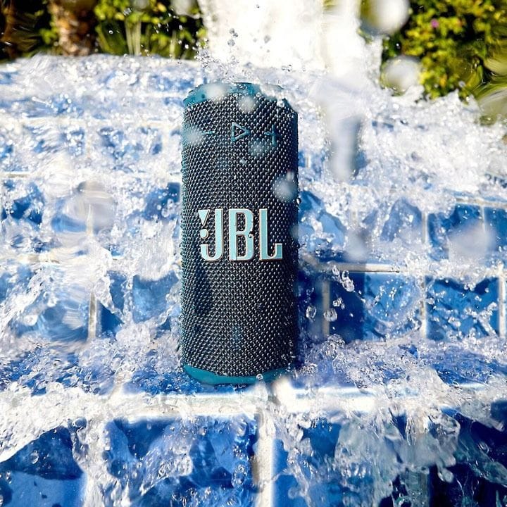 JBL Grip Bluetooth Speaker, Waterproof, Dustproof, Drop Proof, Multi Speaker Connection With Auracast 16W - Blue - GRIP