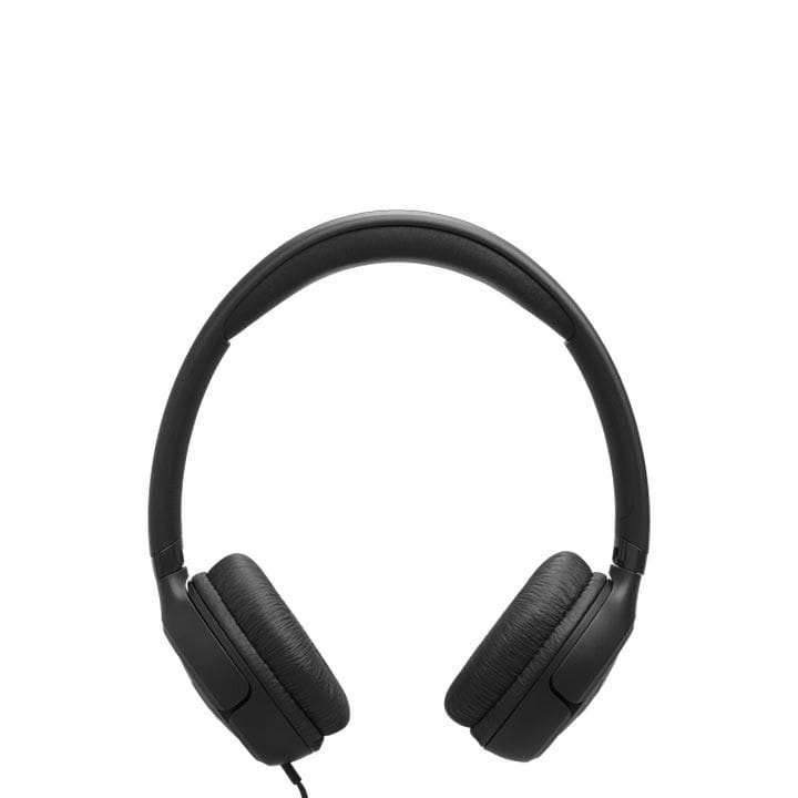 JBL Wired Tune 530 On-Ear Headphones, JBL Pure Bass Sound, Foldable Design, Durable Tangle-Free Cable, Smart Listening - Black - TUNE530