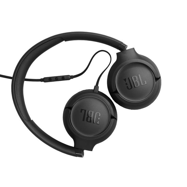 JBL Tune 530C Wired On-Ear Headphones With USB-C, Pure Bass Sound, Built In Microphone & Plug And Play Connectivity - Black - TUNE530C