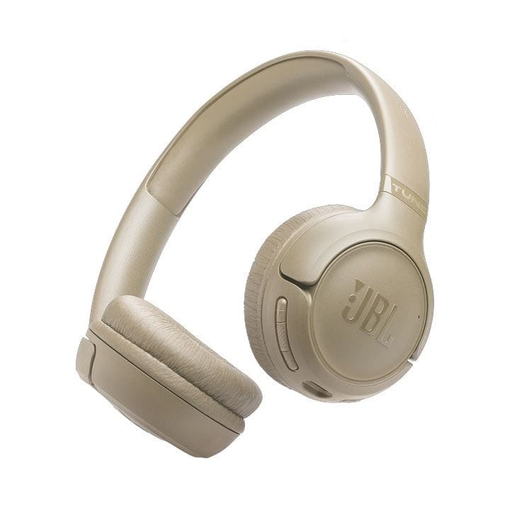 JBL Tune 530BT Wireless On-Ear Bluetooth Headphones, Pure Bass Sound, Built-in Microphone And Long Battery Life - Beige - TUNE530BT