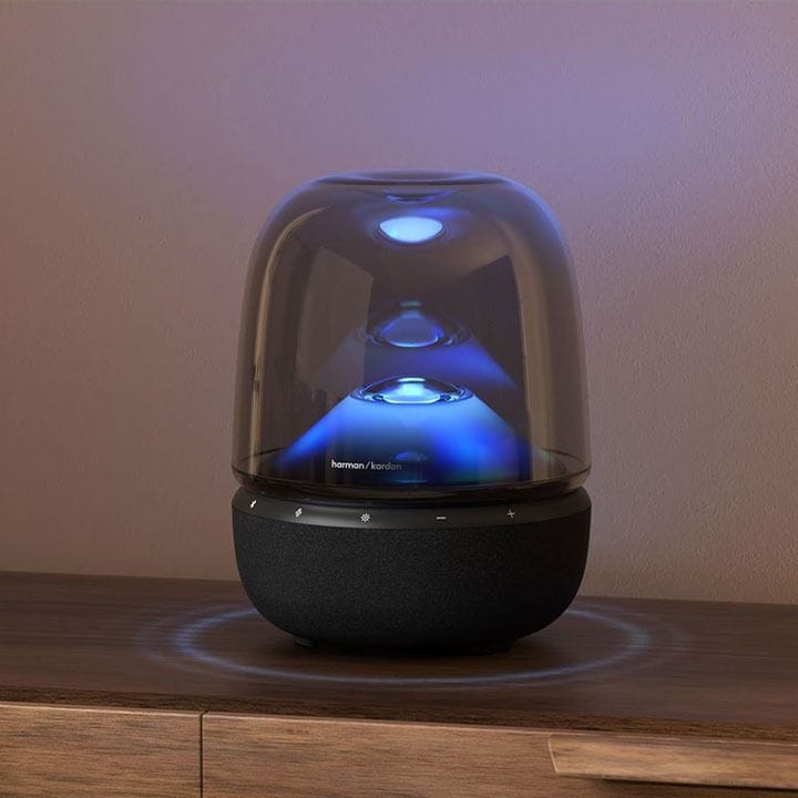 Harman Kardon Aura Studio 5 Wireless Bluetooth Speaker, Design Enthusiasts, Mood Creators, Eco-Conscious Buyers, Tech-Savvy Users - Black - AURASTUDIO5