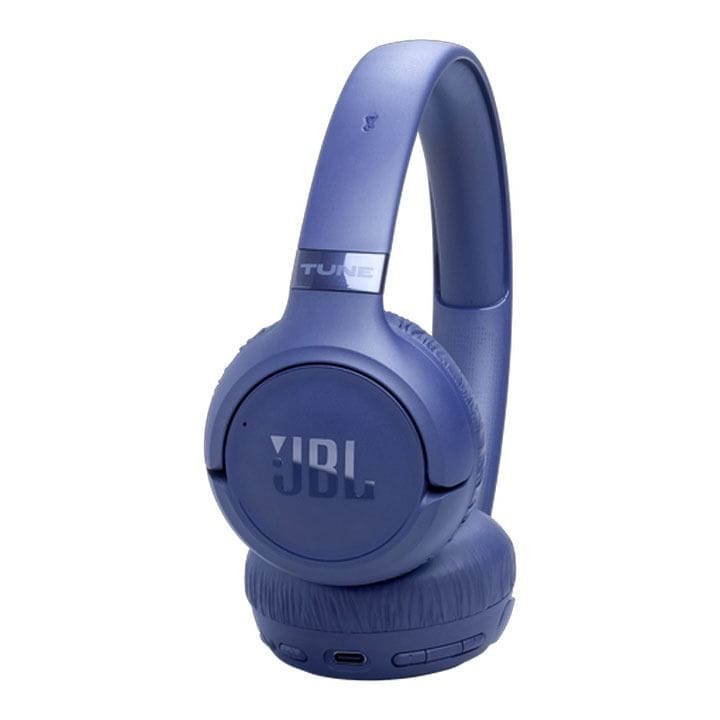 JBL Tune 680NC Wireless On-Ear Bluetooth Headphones, Active Noise Cancelling, Pure Bass Sound And Long Battery Life, Lightweight - Blue - TUNE680NC