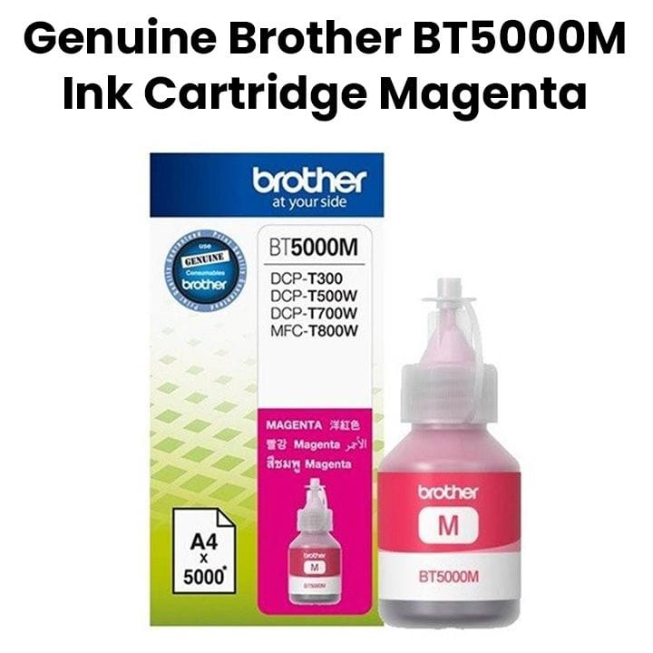 Genuine Brother Ink Cartridge - Magenta | BT5000M
