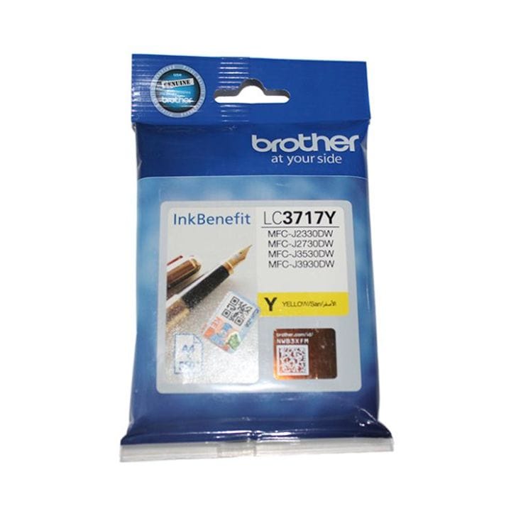 Genuine Brother Ink Cartridge - Yellow | LC3717Y