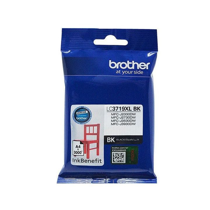 Brother Genuine Ink Cartridge, Produces Deep, Crisp Black Text For Professional-quality Documents - Black - LC3719XLBK
