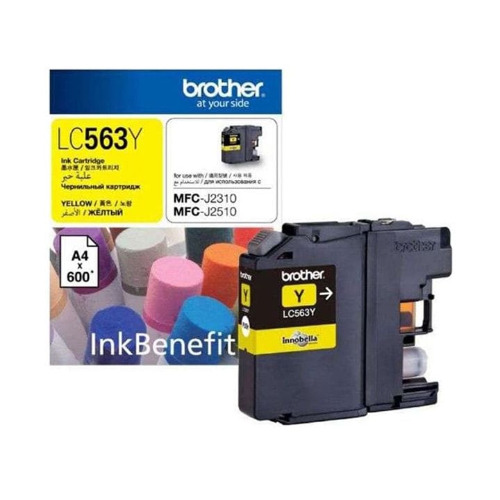 Genuine Brother Ink Cartridge For High-Quality Printing, Clear Results And Reliable Performance - Yellow - LC563Y