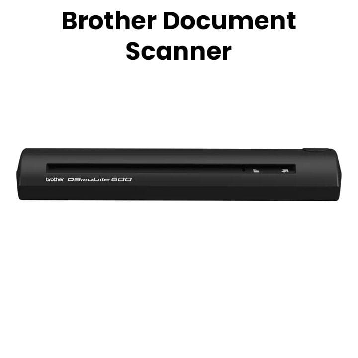Brother Document Scanner, Compact And Portable Design, High-Quality Scanning, Fast Performance, Versatile Use - Black - DS600