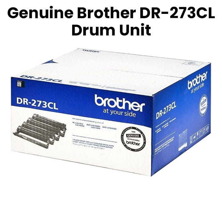 Brother Complete Original Drum Unit, High-volume Office Prints Or Color-intensive Documents - Black - DR-273CL