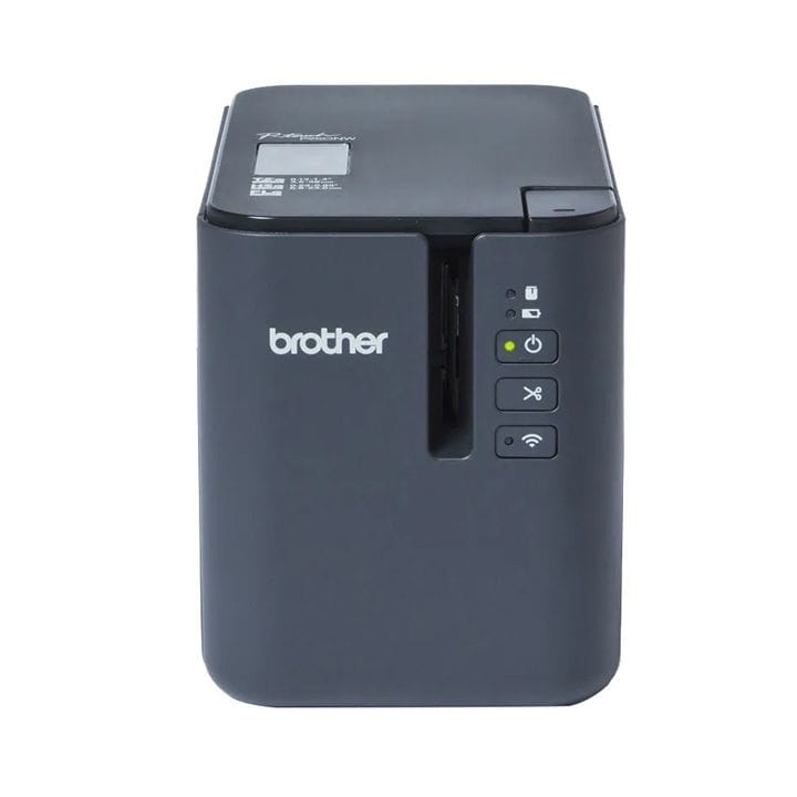 Brother High-Resolution Industrial Desktop Label Printer, Wi-Fi And Network Capability, 60 mm/sec. Print Speed - Gray - PT-P950NW