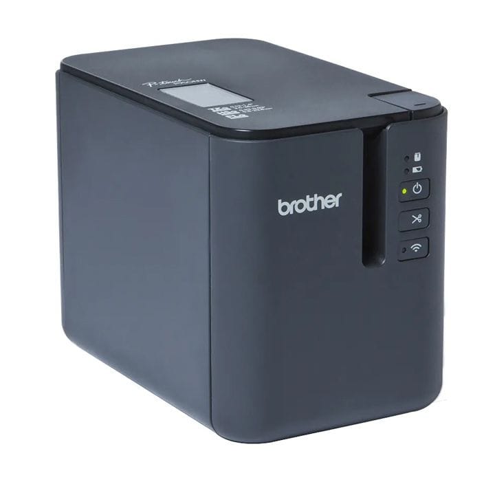 Brother High-Resolution Industrial Desktop Label Printer, Wi-Fi And Network Capability, 60 mm/sec. Print Speed - Gray - PT-P950NW