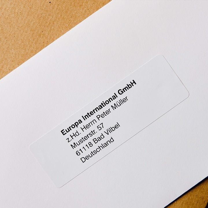 Brother Standard Address Label Roll, Time-Saving Design, Clean Professional Finish, Reliable Performance - Black On White - DK-11201