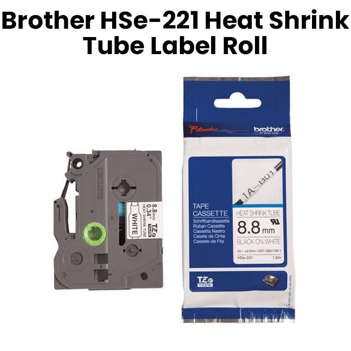 Genuine Brother HSe-221 Heat Shrink Tube Label Roll
