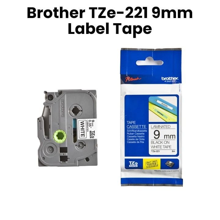 Genuine Brother TZe-221 9mm Label Tape