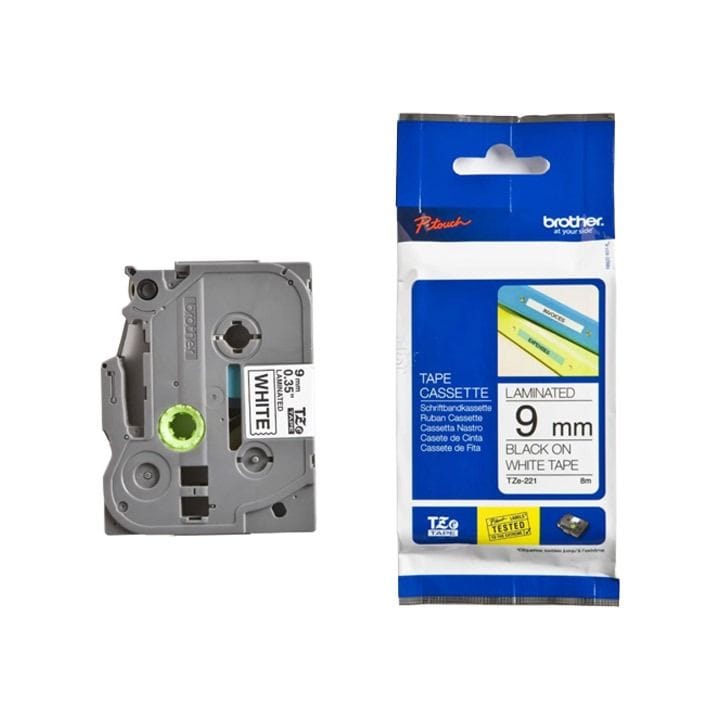 Genuine Brother TZe-221 9mm Label Tape