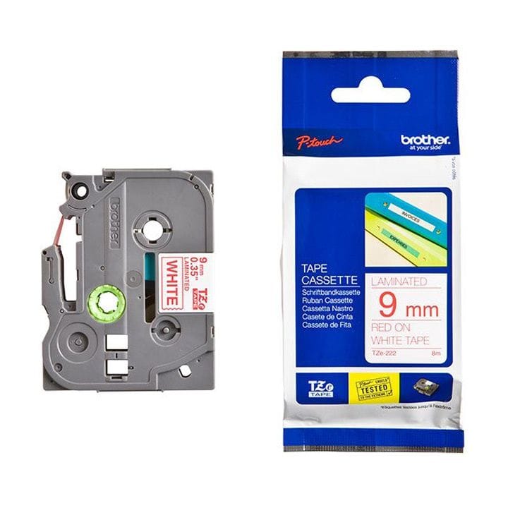 Genuine Brother TZe-222 9mm Label Tape