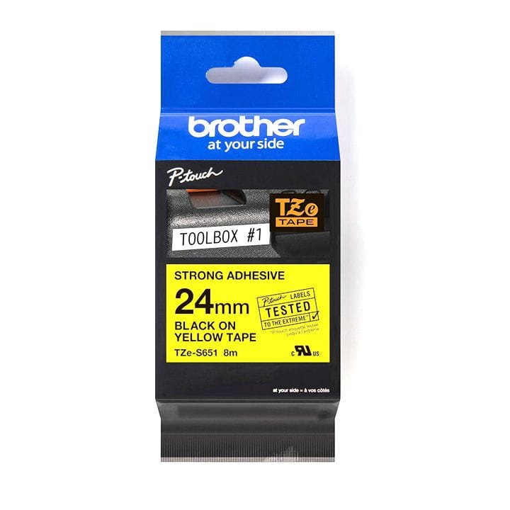 Genuine Brother TZe-S651 Strong Adhesive Label Tape