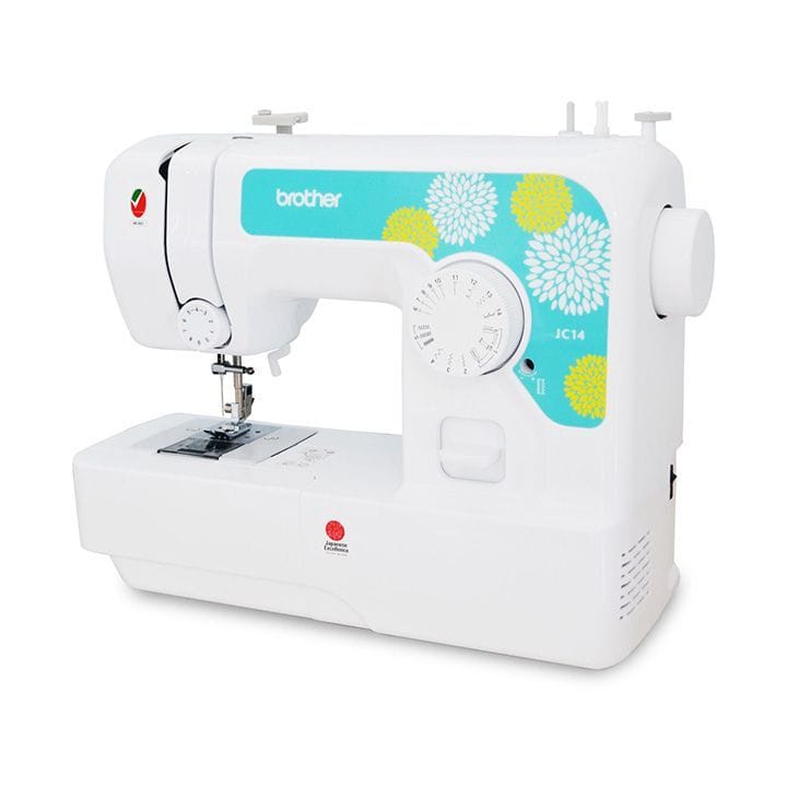 Brother Electric Sewing Machine, 14 Stitch Patterns, 4 Step Button Hole, 5 MM Zig Zag - White - JC14