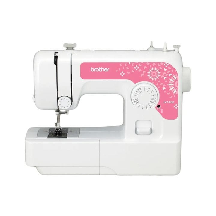 Brother Electric Sewing Machine, 14 Built In Stitches, LED Lighting, Helpful Support App - White - JV1400