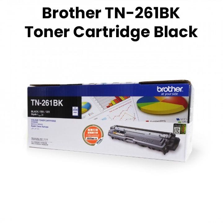 Brother Genuine Toner Cartridge, Produces Sharp, Crisp And Professional Black Text And Images - Black - TN-261BK
