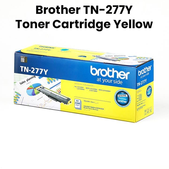 Genuine Brother Toner Cartridge - Yellow | TN-277Y