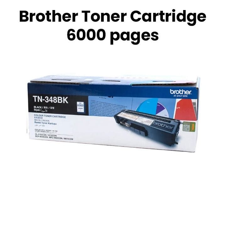 Genuine Brother Toner For MFC-9970/4570, Superior Print Quality, Easy Installation, Sharp Black Text - Black - TN348
