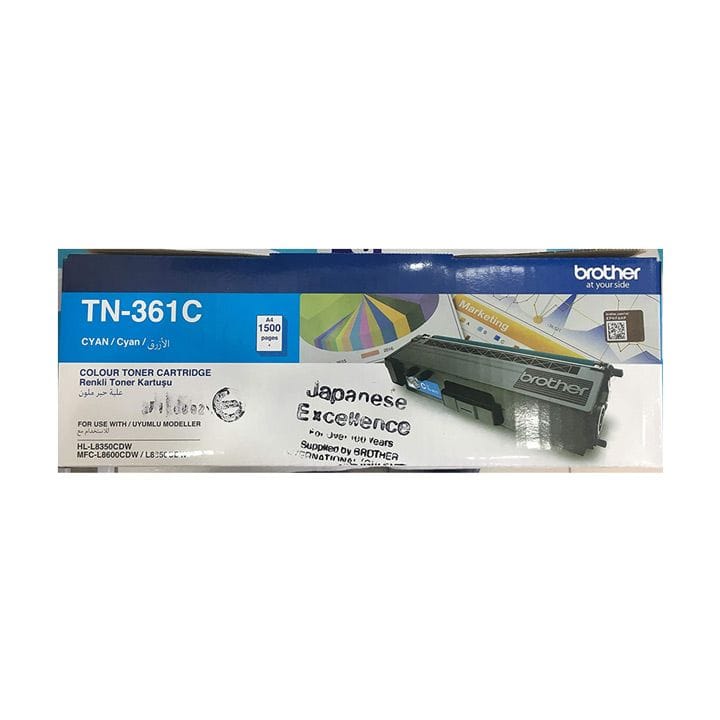Genuine Brother TN-361C Standard Cyan Toner for HL-L8350CDW/MFC-L8600CDW/ MFC-L8850CDW