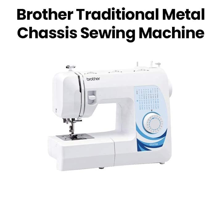 Brother Automatic Sewing Machine, Automatic Needle Threader, Free Arm Design, Compact And Lightweight - White - GS 3700