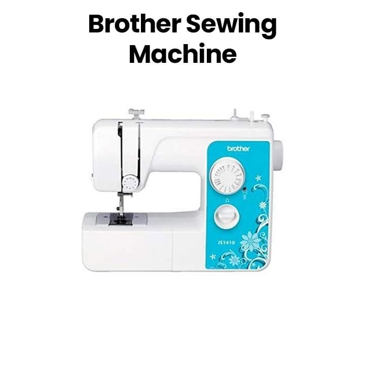 Brother 14 Stitches Automatic Sewing Machine, For Automatic Needle Threading, Quick Stitch Selection, Free Arm Function - White - JS1410
