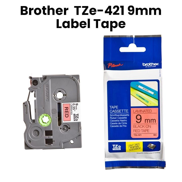 شريط ملصقات بعرض 9 مم من براذر TZe-421