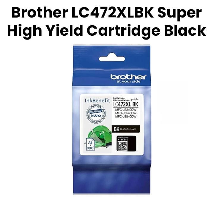 Genuine Brother Super High Yield Cartridge - Black | LC472XLBK