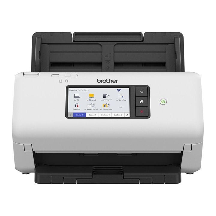 Brother Professional Desktop Document Scanner, 80-sheet Automatic Document Feeder, 2-Sided Scanning Up To 80ipm - White - ADS-4700W