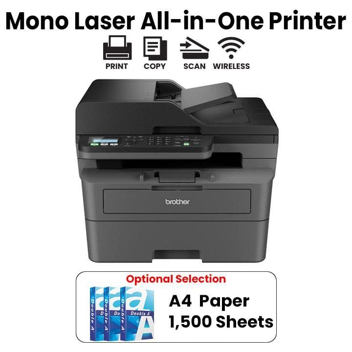 طابعة ليزرية أحادية اللون متعددة الوظائف لاسلكية من براذر | MFC-L2805DW
