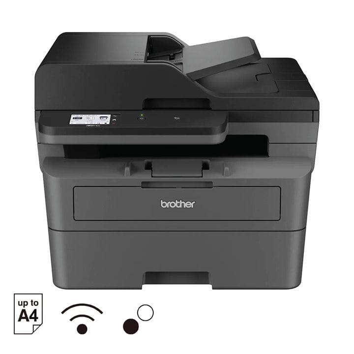 Brother Auto 2-Sided Mono Laser Printer, Up to 34 ppm, Hi-Speed USB, Wired & Wireless Connectivity - Black - MFC-L2885DW