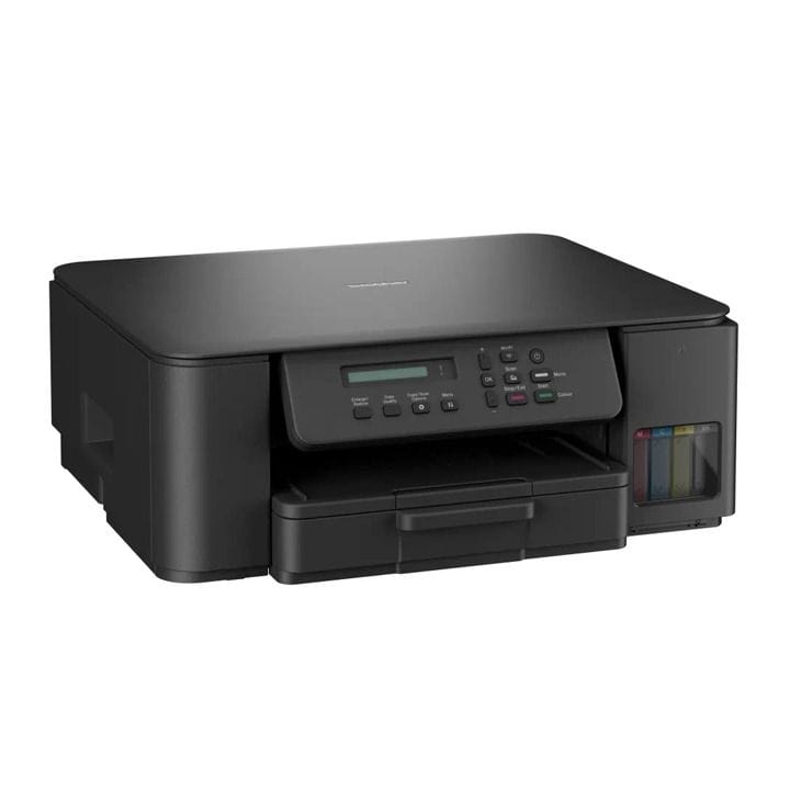 Brother A4 3-in-1 Ink Tank Printer, Automatic Duplex Printing, Wireless Connectivity, Compact Design, Mobile Printing Support - Black - DCP-T530DW