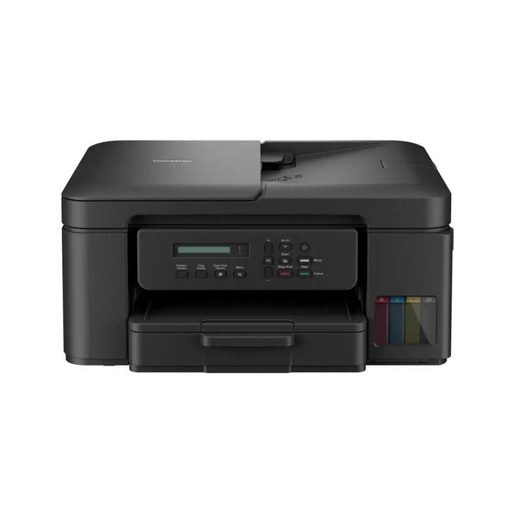 Brother A4 All-in-One Multifunction Printer, Double-Sided, Wireless, 20 Sheet Feeder Duplex Printing - Black - DCP-T730DW