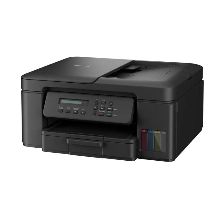 Brother A4 All-in-One Multifunction Printer, Double-Sided, Wireless, 20 Sheet Feeder Duplex Printing - Black - DCP-T730DW