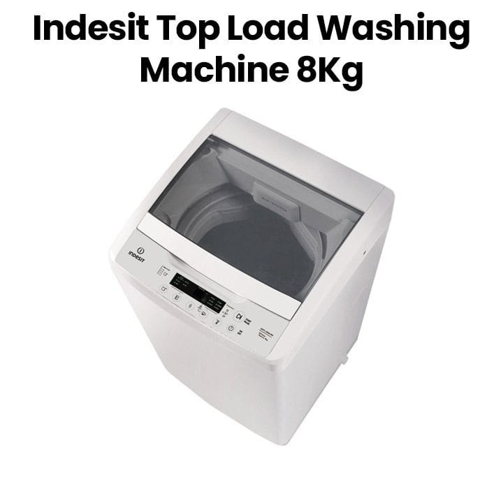 Indesit IASTL 8050/WH GCC 8Kg Top Loading Washing Machine