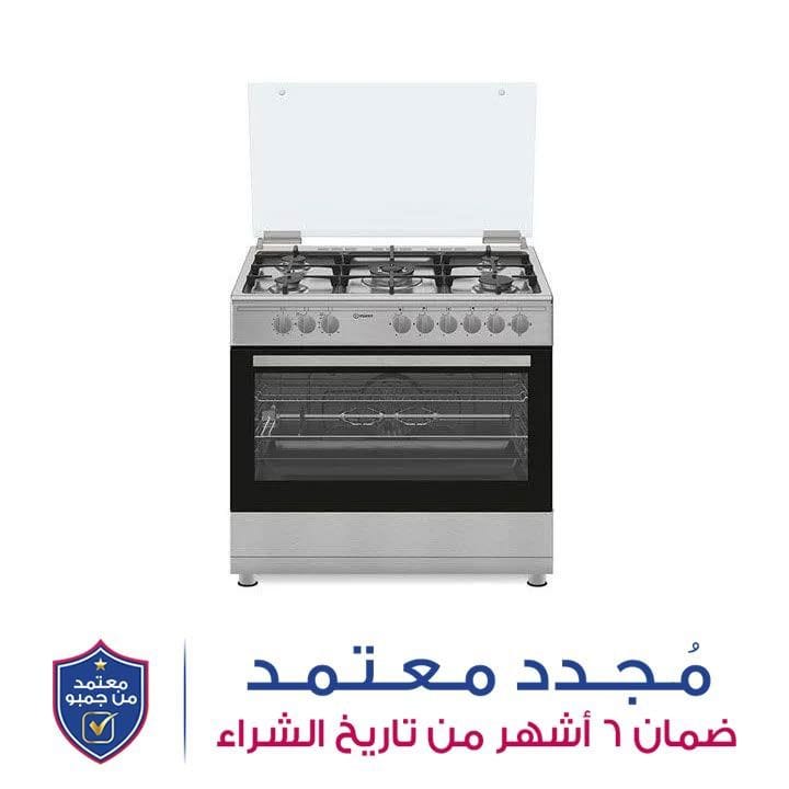 إنديست فرن غاز ‏90x60‏ بخمس شعلات صناعة تركية - إنوكس ‏|‏ IM9GC6KCX/MEA
