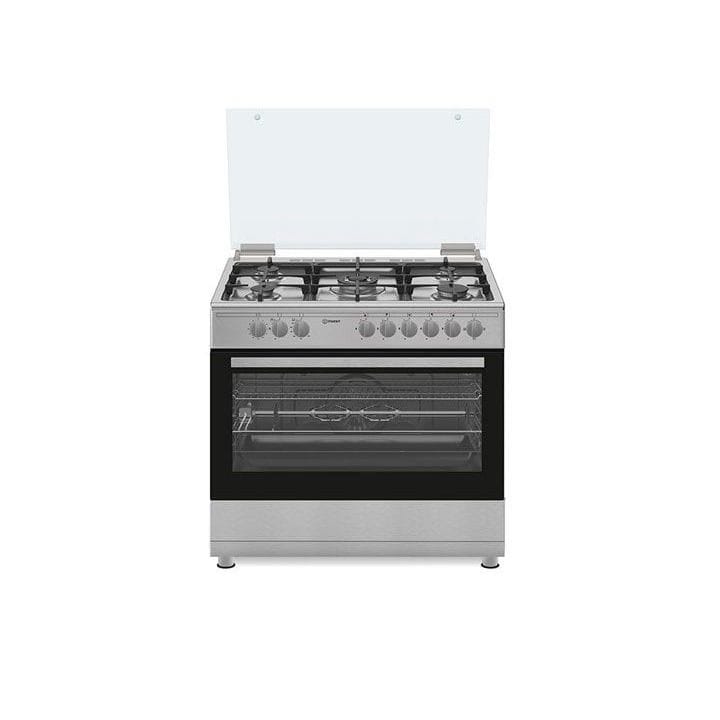 Indesit 90x60 5 Burner Full Gas Cooking Range Made in Turkey - Inox | IM9GC6KCX/MEA