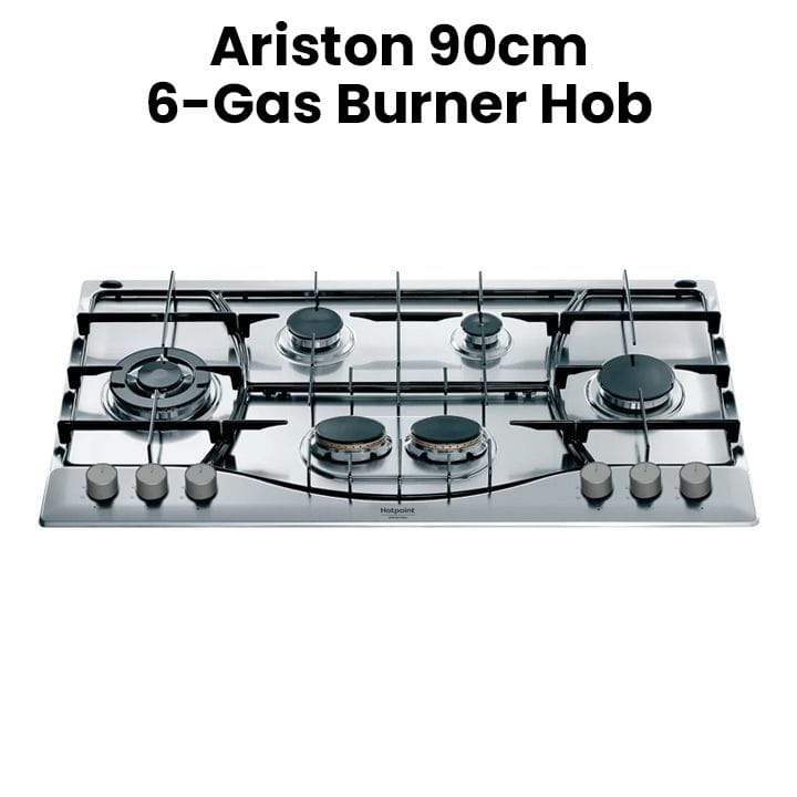 Ariston 90cm 6-Gas Burner Hob | PHN962/TX/IX/QA