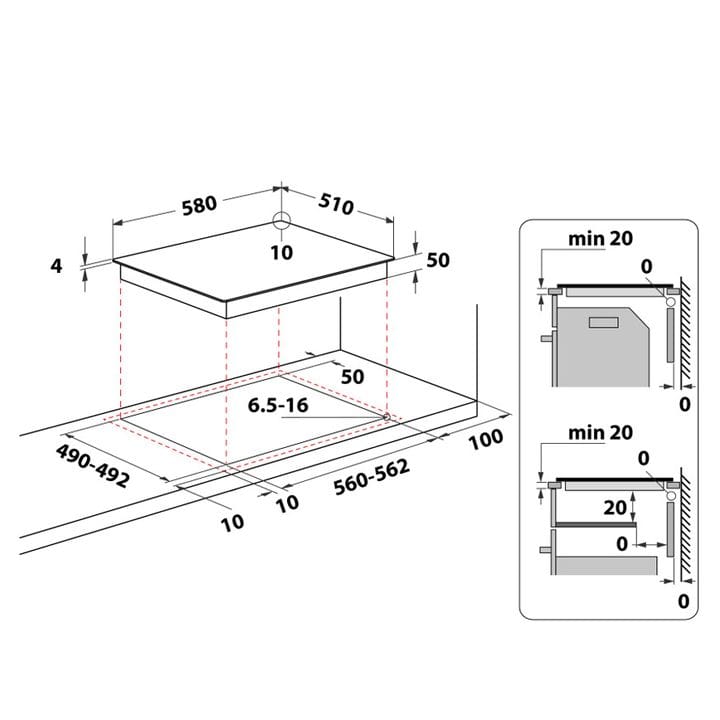 Ariston Built-In Electric Hob 60x60 CM | HR 609 C A