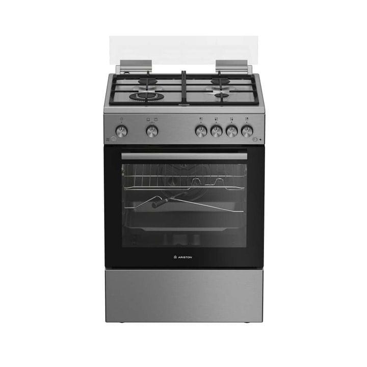 Ariston 60cm Freestanding Cooking Range 4 Gas Burners | Stainless Steel | ARR6GGG23125XME