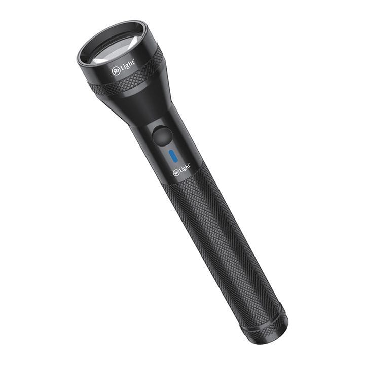 Mr. Light Cobra LED Flashlight, MC2 Opto Technology, Up To 50 Meters Beam Range - Black - GT1