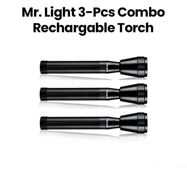 طقم 3 مصباح  قابلة للشحن مستر لايت | MR 2100