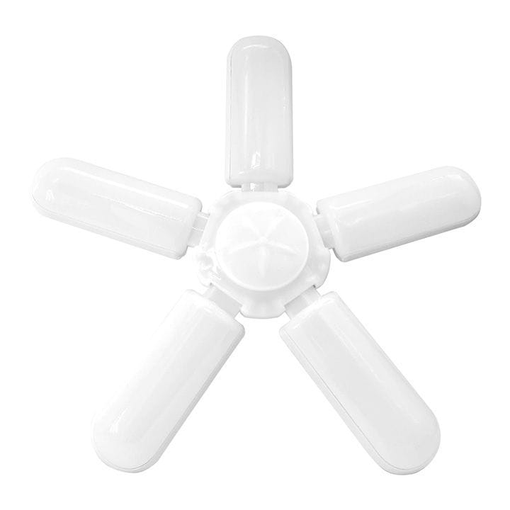 Mr. Light Folding LED Lamp 48W, Super Bright Angle Adjustable Home Ceiling Lights, Long-Lasting Construction, Foldable Fan Blade Lights Lighting - White - MR 12