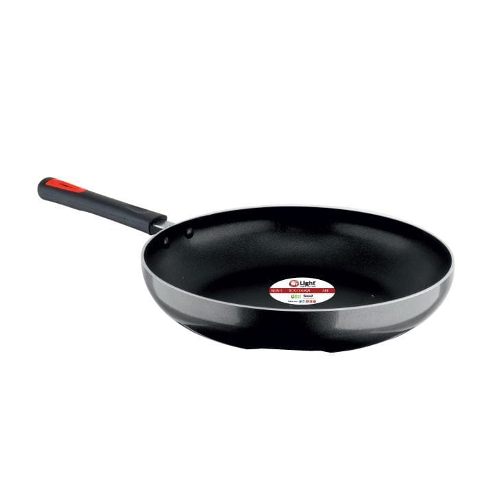 Mr. Light Frypan 28cm, Non-Stick Coating, Scratch-Resistant Surface, Heat-Resistant Ergonomic Handle - Black - MR FRYPAN 28 CM