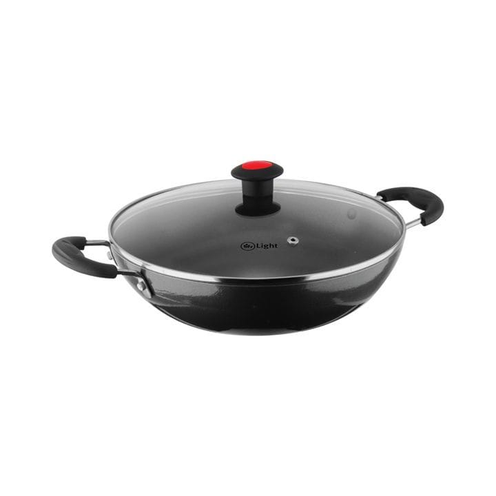 Mr. Light 24cm Kadai with Glass Lid | MR KADAI 24 CM