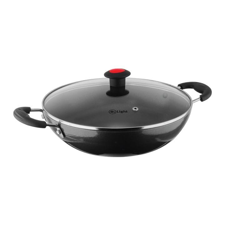 Mr. Light 26cm Kadai with Glass Lid | MR KADAI 26 CM