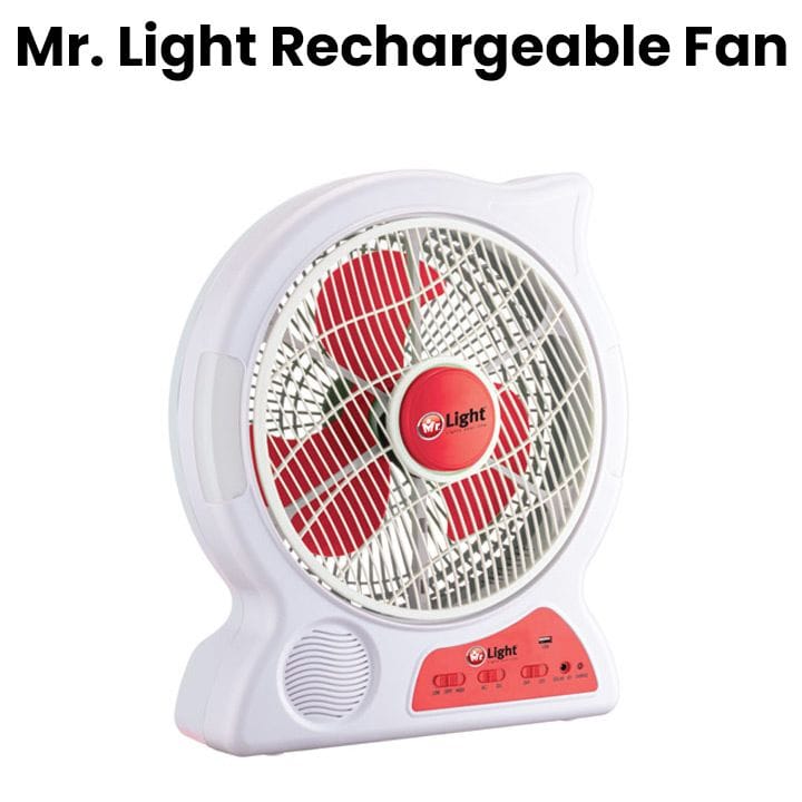 مروحة قابلة للشحن مستر لايت | MR3405