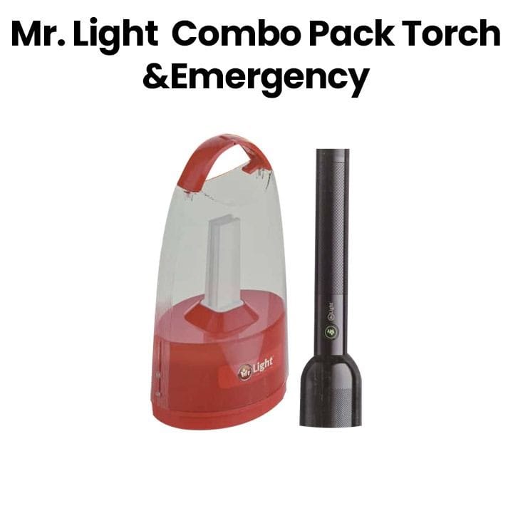 مستر لايت عبوة مكونة من كشاف يدوي + مصباح طوارئ ‏|‏ MRGD 3601